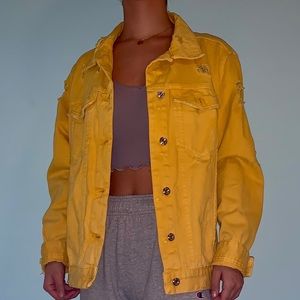 distressed sunshine denim jacket